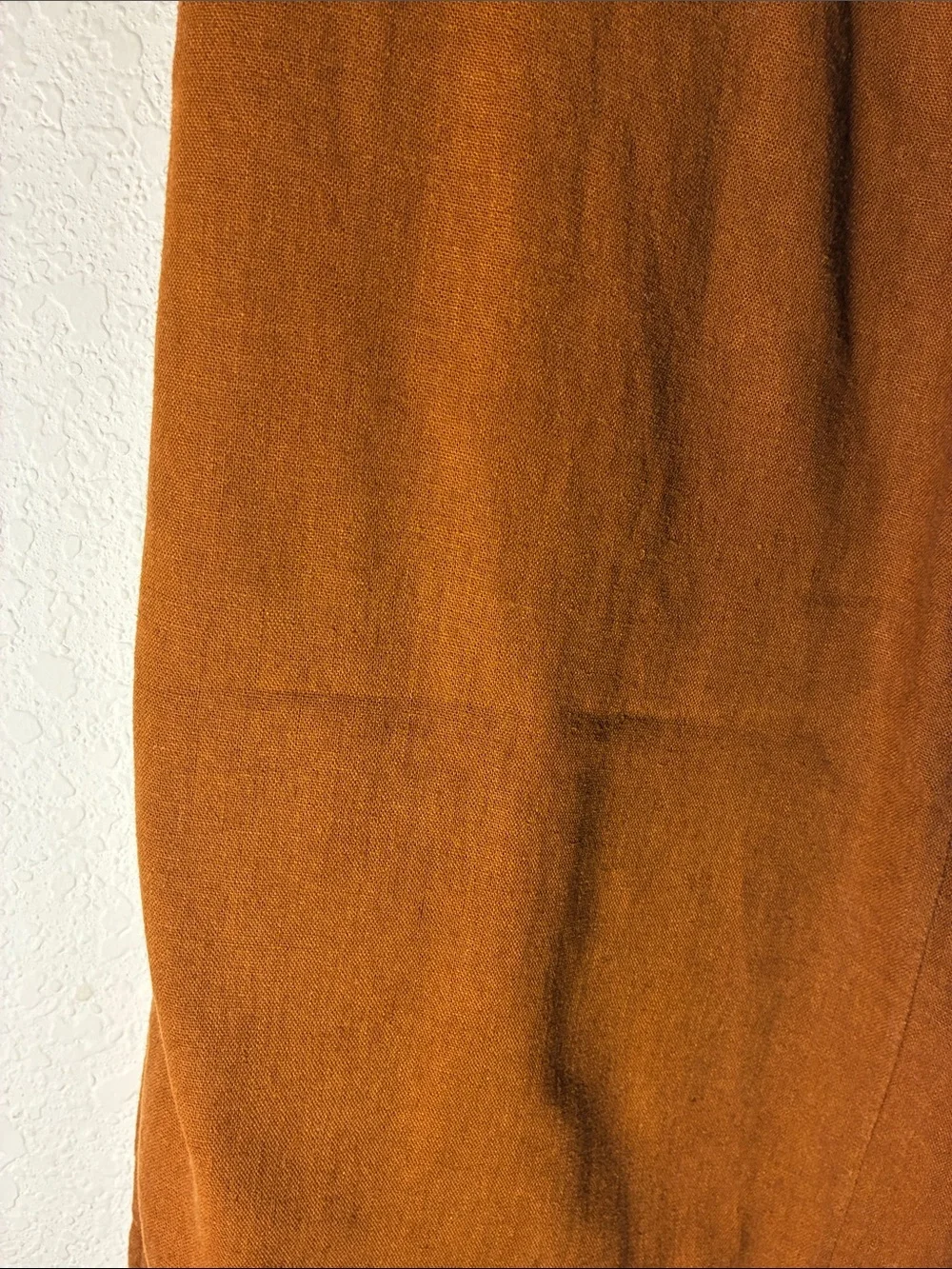 Banana Republic Factory Wide-Leg Linen Blend Pull On Pants Flowy Boho Rust